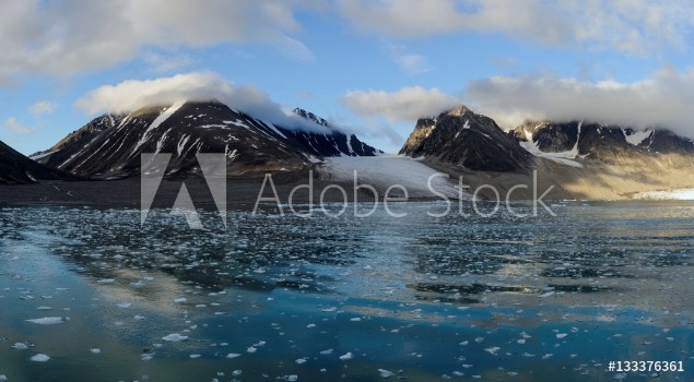 Picture of Arctic landscape in Svalbard Spitsbergen